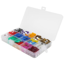 Conjunto de fusíveis de reposição para sistemas elétricos automotivos, incluindo fusíveis de 2A, 3A, 5A, 7,5A, 10A, 15A, 20A, 25A, 30A, 35A e