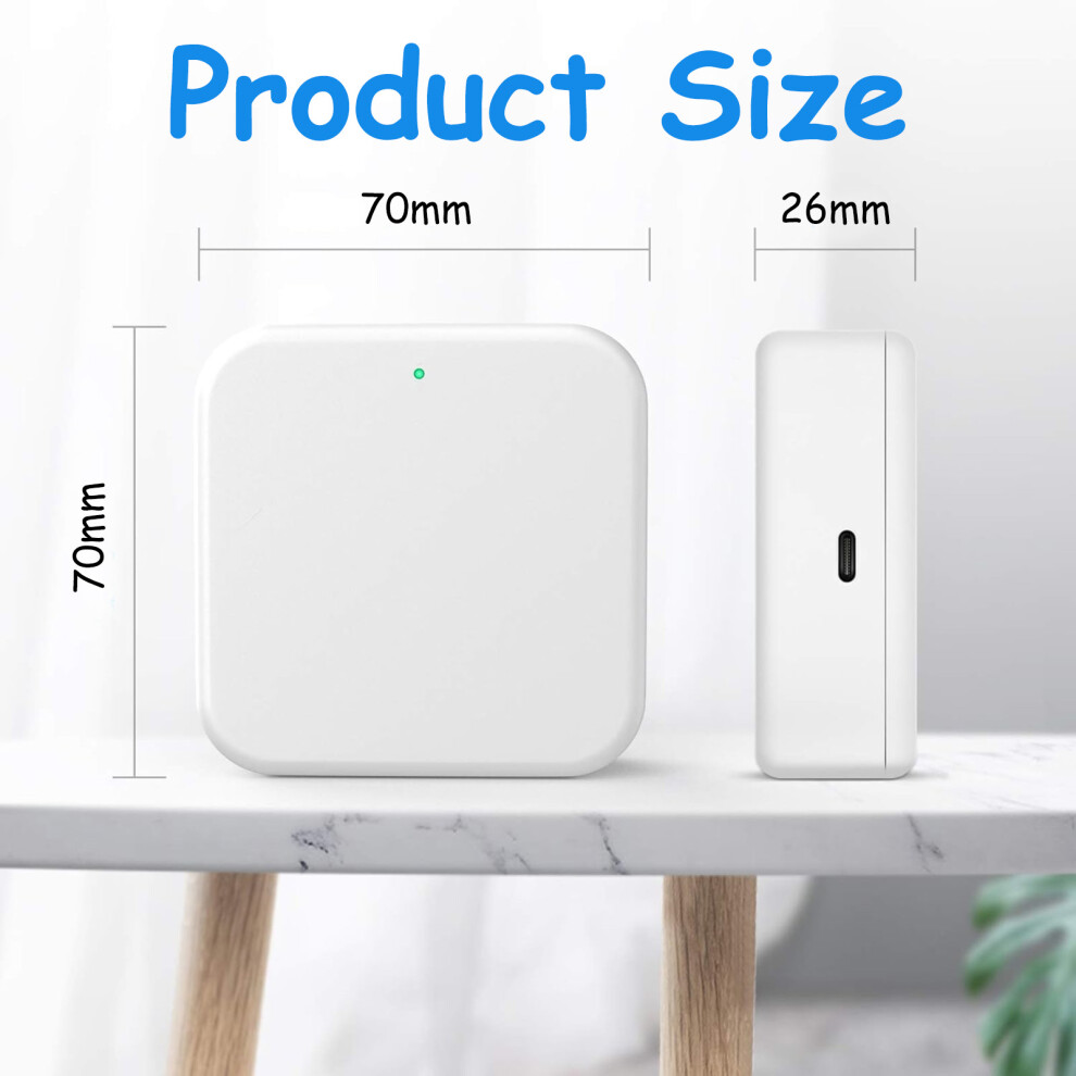 Smart Lock Hub For Remote Control, Wi-Fi Gateway Bluetooth Gateway For Ttlock App Integrated Fingerprint Door Lock With Real-Time Monitoring And 9128293343572