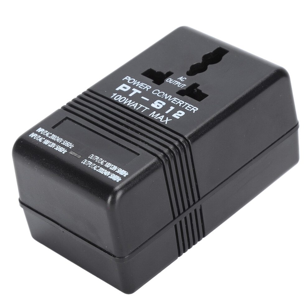 Two-Way Conversion Voltage Converter For Travel, Step-Up & Down Universal Outlet Compact Quiet Operation Elegant Design Dual Channel Transformer For 9448196685983