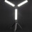 Adjustable Brightness Work Light, Foldable Rechargeable Work Light with Power Display and USB Charging System, Multifunctional LED Lighting for 7