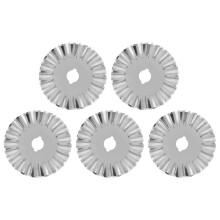 Lâmina circular decorativa em aço inoxidável, lâminas rotativas extremamente afiadas para costura, patchwork e scrapbooking, retenção de corte