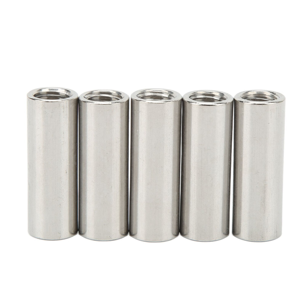 Adjustable Fastening Round Connector Nuts Rust Resistant Stainless Steel Durable Construction Threaded Sleeve Easy To Use Industrial Application 9448196684092
