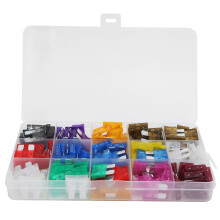 Kit assortimento di fusibili di ricambio per la manutenzione del veicolo, set di fusibili a lama per auto da 2A, 3A, 5A, 7,5A, 10A, 15A, 20A, 25A,