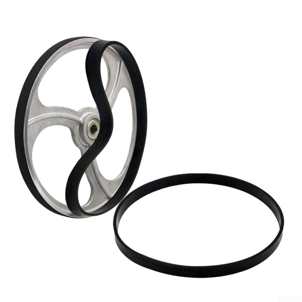 Band Saw Rubber Belt 2 Pcs, Woodworking, 814 Inch Band Saw Wheel, Ring/Scroll Compatible, For 14 Inch Ring Band Saw 9412369110527
