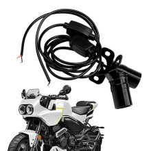 Motorcycle LED Light Kit Projection Lamps Underbody Waterproof Shadow Lights Definition Glass Lens 12V Red