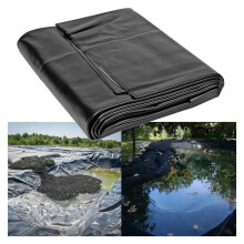 Pond Liner Heavy Duty 5m x 4m, Small Ponds, Foldable And Watertight, Reinforced Landscape Pool Underlayment Black 1x10m