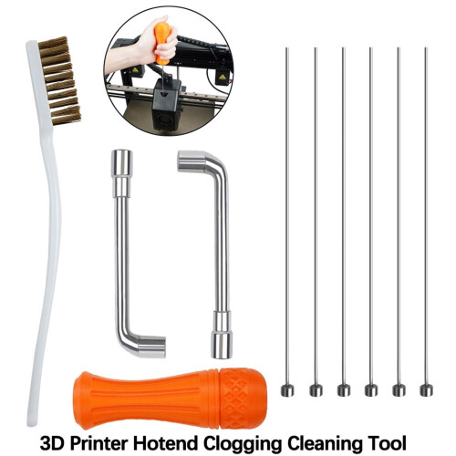 Nozzle Maintenance Cleaning Tool Set for 3D Printers Reusable 2