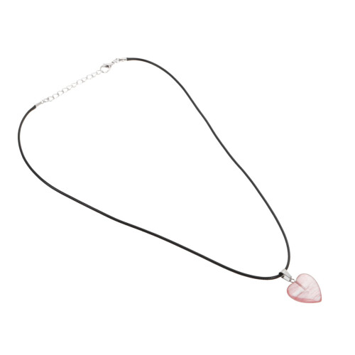 Heart Necklace with Beaded Pendant