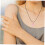 Heart Necklace with Beaded Pendant 4
