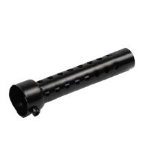 Universal Sound Wall Insert 35mm/42mm/45mm/48mm/60mm Motorcycle Exhaust Muffler Made of Iron Adjustable Muffler (3.5' Long Black)