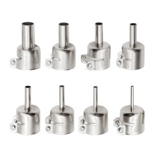 1 Set/8pcs Hot Air Gun Nozzle Tips for Soldering Station, Stainless Steel