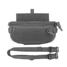 Tactical Drop Dangler Pouch,Molle Admin Dump Pouch Utility Organizer Bag,Grey