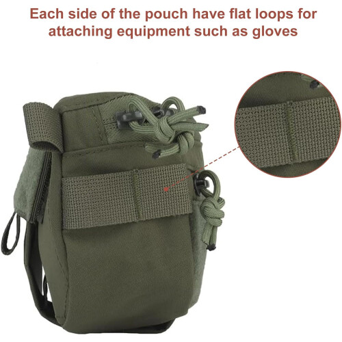 Tactical Drop Dangler Pouch,Molle Admin Dump Pouch Utility Organizer Bag,Grey 1
