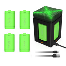Rechargeable Battery for Xbox Series X/S Controller USBC Fast Charger Charging Station for Xbox Series X/S/Xbox One/Xbox One S/X/Elite Controller