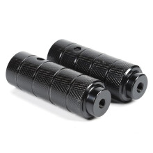Bike Pegs Aluminum Alloy Bike Pegs For Universal Bike AntiSlip Grooves Easy Installation Suitable For Front And Rear Axles Stunt Pegs Ref: 7736