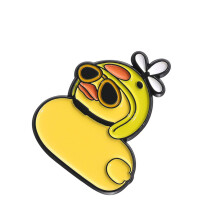 Sweet duckling brooch made of metal with a secure pin, for adding charm to everyday clothing or as an eyecatching accent. QHXZ2332