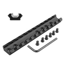 Low Profile Picatinny Weaver Scope Mount Aluminium Alloy For 20mm Picatinny Rail 11 Slots 120mm  Rail Mount 1pc