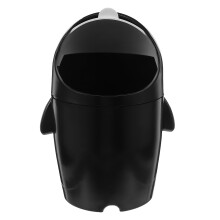 Schwarz Pinguin Mini Tischmüllbehälter