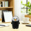 Schwarz Pinguin Mini Tischmüllbehälter 5