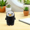 Schwarz Pinguin Mini Tischmüllbehälter 7