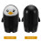 Schwarz Pinguin Mini Tischmüllbehälter 9