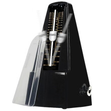 Metronome for Guitar, Mechanical Metronomes, Pyramid Metronome, Track Beat, Loud Sound, Solid Music Metronome (Black)