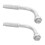 2Pièces Accessoires Vis Câble Aluminium Argenté 9
