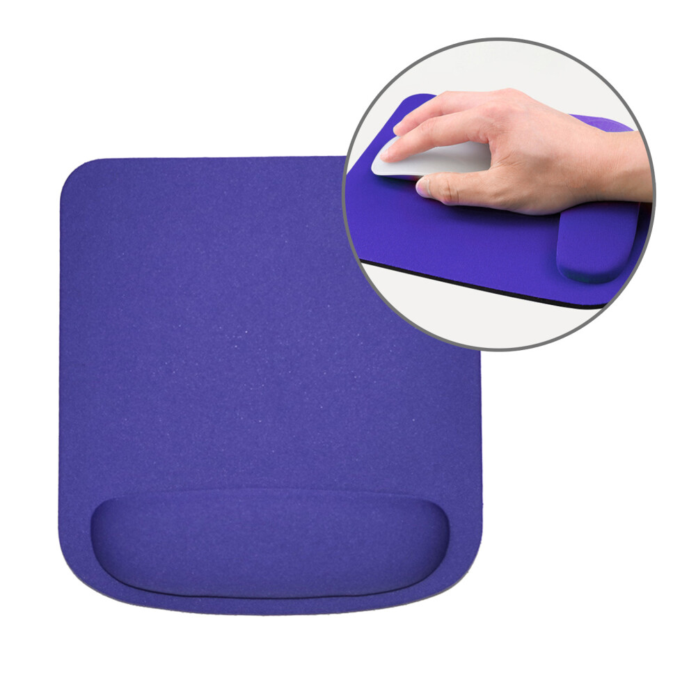 Ergonomic Wrist Rest Mouse Pad Comfortable Wrist Support- Purple 7732000484698