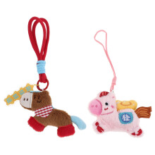 2Pz Charm Telefono Strap Peluche Morbido Colorati