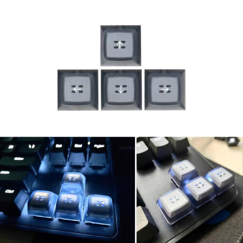 Capuchons de touches de rétroéclairage ABS, hauteur EMA-Bleu 2