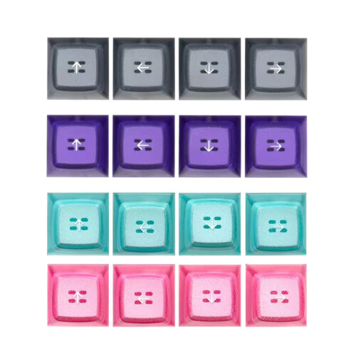 Capuchons de touches de rétroéclairage ABS, hauteur EMA-Bleu 1