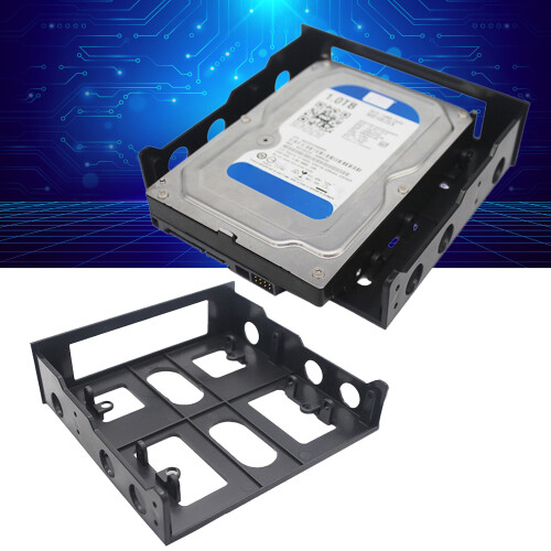 Hard Disk Drive Bracket 3.5" to 5.25" Floppy Drive Bay Computer 1