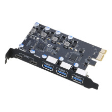 PCIe USB 3.0 Karte 4-Port Interne Erweiterungskarte Controller