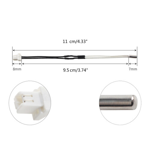 Accessoire d'imprimante 3D pour chauffage par thermistance de 2