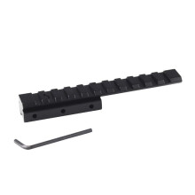 11mm Dovetail To 21mm Picatinny Rail Convert Adapter  125mm Long, 11 Slots, Lightweight Aluminum Alloy Scope Mount