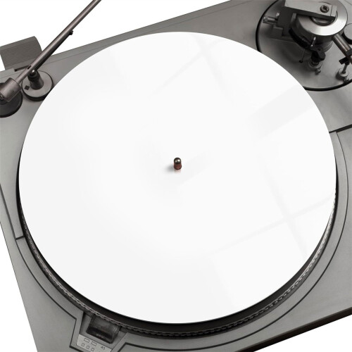 Acrylic Turntable Mat Platter Slipmat for 12" Record-White 2
