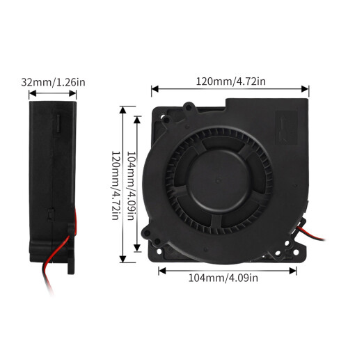 Long Lasting 24V Fan Durable Cooling Solution for KLP1 3D 2