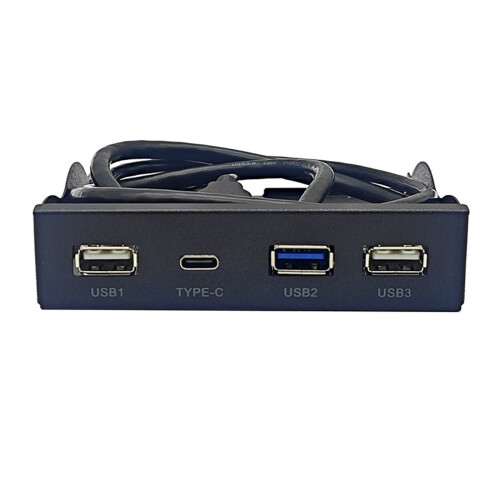 USB 3.2 HUB Splitter Diskettenschacht 3,5 mm