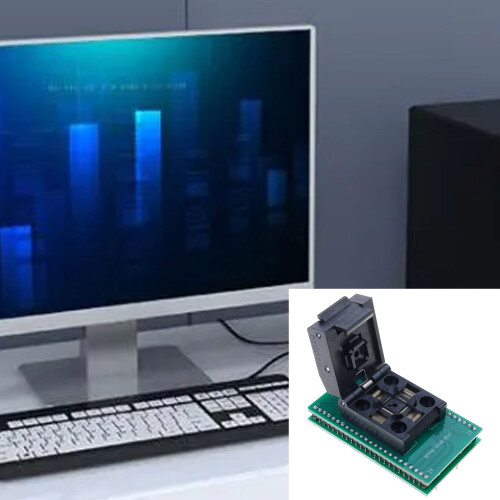 LQFP TQFP QFP48 auf DIP48 Programmierer Brennsitz Testsitz 0,5 2