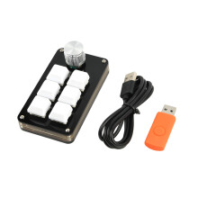 Mini Macropad RGB programmierbare Makro-Tastatur, 1 Knopf, 6