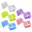 10PCS BLANK Keycaps XDA Transparent Backlit-Purple through 3