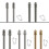 Kit de remplacement de pointe de stylet, 2 pièces,-Tête conique 2