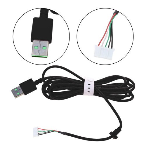 Headset-Kabel, USB-Kopfhörerkabel für-Schwarz 1