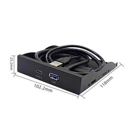 USB3.0+TypeC-Diskettenlaufwerk-Panel, spart Platz, hält den 2