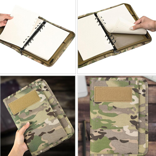 Outdoor Ring Binder Loose Leaf Paper Case for Camping Record 2