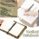 Outdoor Ring Binder Loose Leaf Paper Case for Camping Record 2