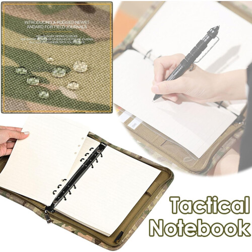 Outdoor Ring Binder Loose Leaf Paper Case for Camping Record 1