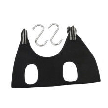 Pet Grooming Hammock for Small Dogs Nail Trimming Polyester Black