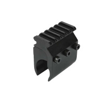 Adjustable 17MM27MM Tube Flashlight Clip, 20MM Picatinny/Weaver Rail Adapter, Tactical Scope Mount, Laser Sight Base