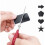 Rectangle Color Coding Labels, Permanent Adhesive Write-On Surface for Organizing And Productivity, Compatible With Erasable Chalk Markers, Durable Vi 4